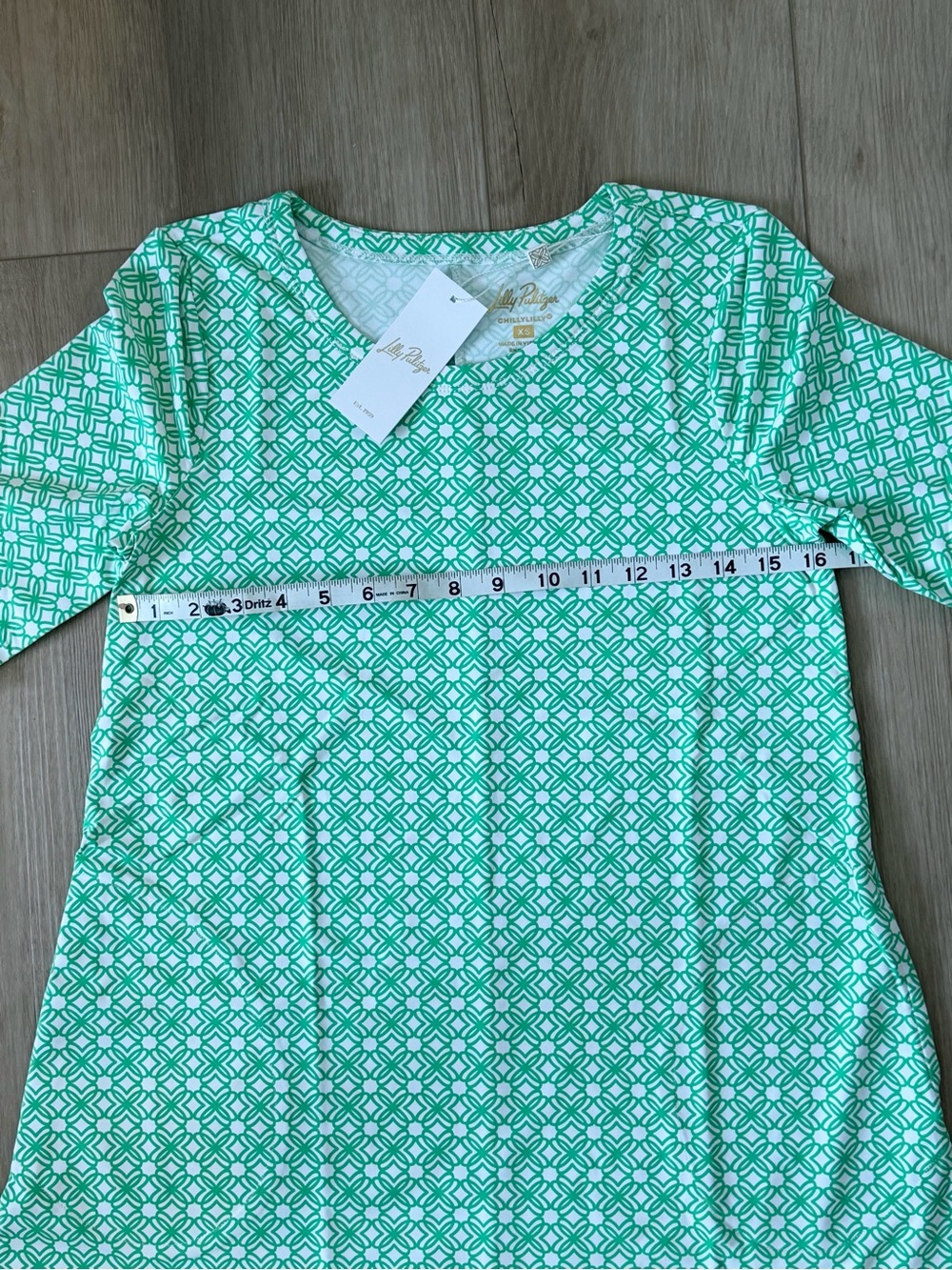 NWT Lilly Pulitzer Solia ChillyLilly Dress Fauna Green/Resort White XS - Picture 9 of 11